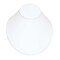 Low Profile Necklace Bust Jewelry Display White 6-1/2" x 8" (Package of 2)